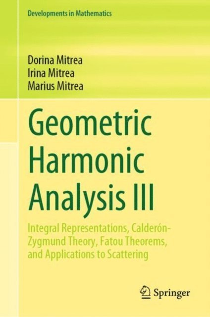 Marius Mitrea, Irina Mitrea, Dorina Mitrea - Geometric Harmonic Analysis III, E-bok