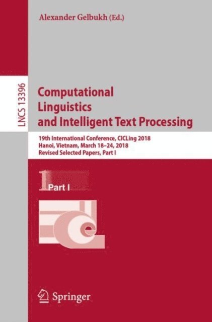 Alexander Gelbukh - Computational Linguistics and Intelligent Text Processing, E-bok