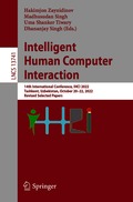 Intelligent Human Computer Interaction