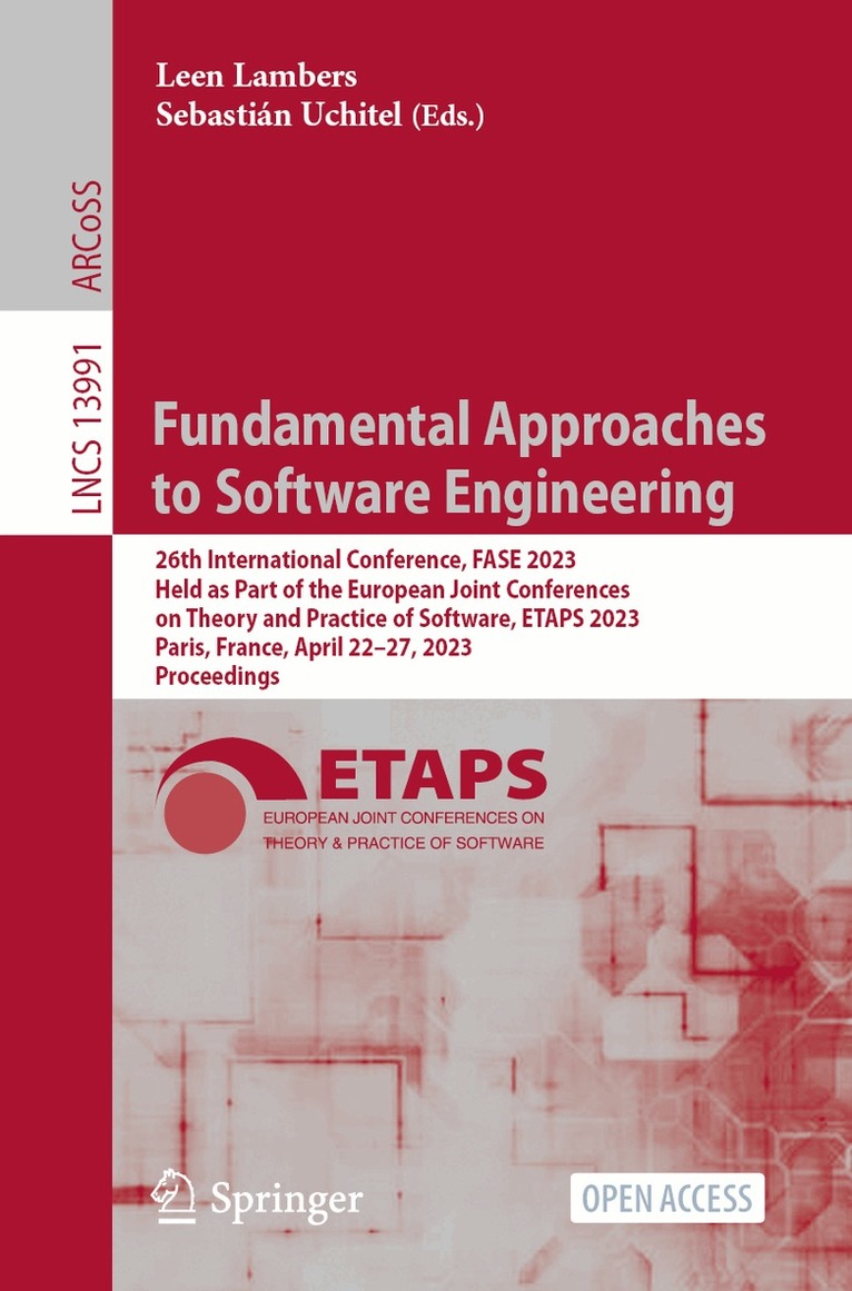 Leen Lambers, Sebastián Uchitel - Fundamental Approaches to Software Engineering, Häftad