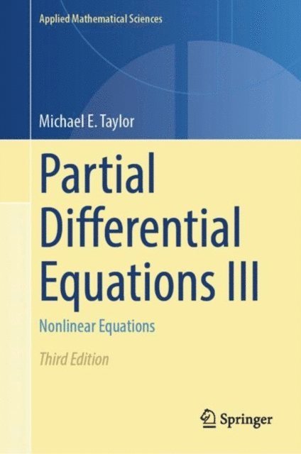 Michael E. Taylor - Partial Differential Equations III, E-bok