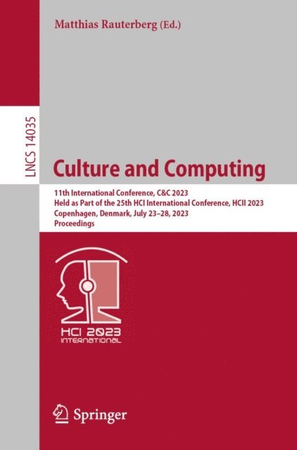 Matthias Rauterberg - Culture and Computing, E-bok