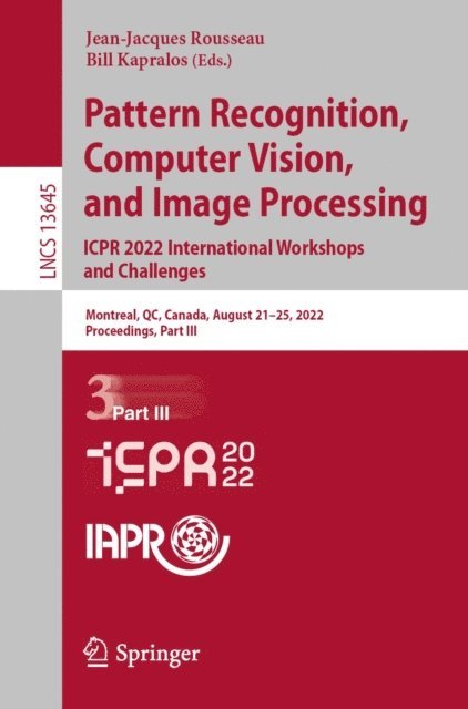 Bill Kapralos, Jean-Jacques Rousseau - Pattern Recognition, Computer Vision, and Image Processing. ICPR 2022 International Workshops and Challenges, E-bok