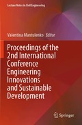 Proceedings of the 2nd International Conference Engineering Innovations and Sustainable Development