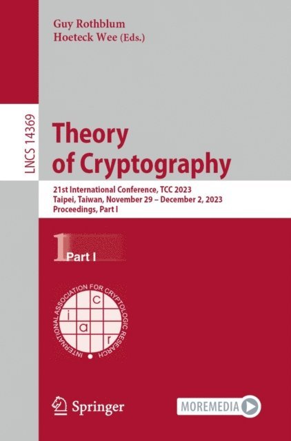 Hoeteck Wee, Guy Rothblum - Theory of Cryptography, E-bok