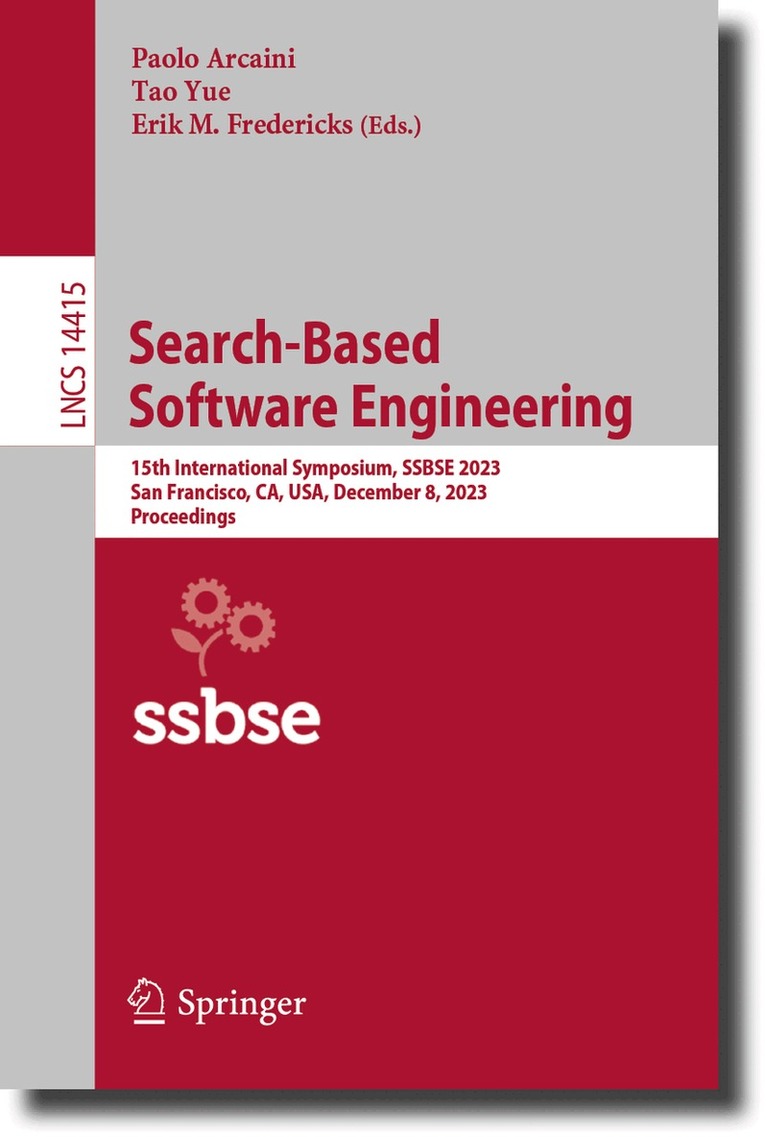 Paolo Arcaini, Tao Yue, Erik M. Fredericks - Search-Based Software Engineering, Häftad