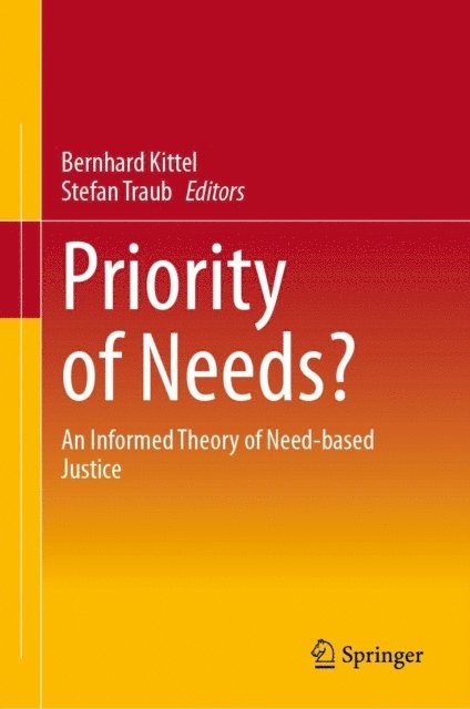Stefan Traub, Bernhard Kittel - Priority of Needs?, E-bok