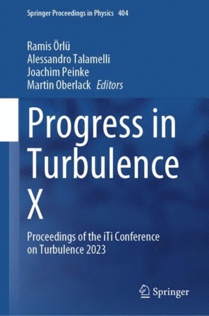 Martin Oberlack, Joachim Peinke, Alessandro Talamelli, Ramis Orlu - Progress in Turbulence X, E-bok