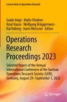 Guido Voigt, Malte Fliedner, Knut Haase, Wolfgang Brüggemann, Kai Hoberg, Joern Meissner - Operations Research Proceedings 2023, Häftad