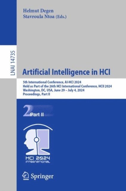 Stavroula Ntoa, Helmut Degen - Artificial Intelligence in HCI, E-bok