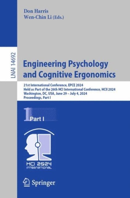 Wen-Chin Li, Don Harris - Engineering Psychology and Cognitive Ergonomics, E-bok