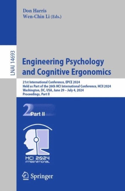 Wen-Chin Li, Don Harris - Engineering Psychology and Cognitive Ergonomics, E-bok