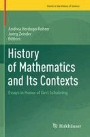 Andrea Verdugo Rohrer, Joerg Zender - History of Mathematics and Its Contexts, Häftad