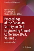 Proceedings of the Canadian Society for Civil Engineering Annual Conference 2023, Volume 3