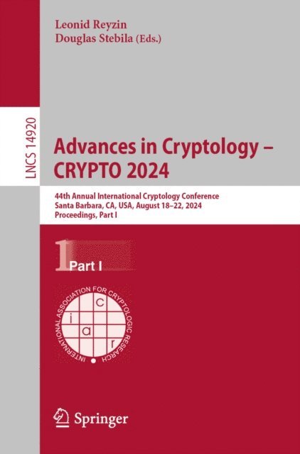 Douglas Stebila, Leonid Reyzin - Advances in Cryptology - CRYPTO 2024, E-bok