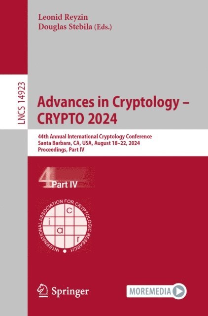 Douglas Stebila, Leonid Reyzin - Advances in Cryptology - CRYPTO 2024, E-bok
