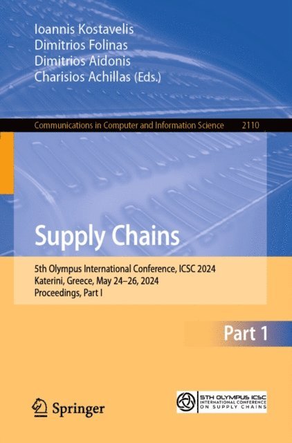 Charisios Achillas, Dimitrios Aidonis, Dimitrios Folinas, Ioannis Kostavelis - Supply Chains, E-bok