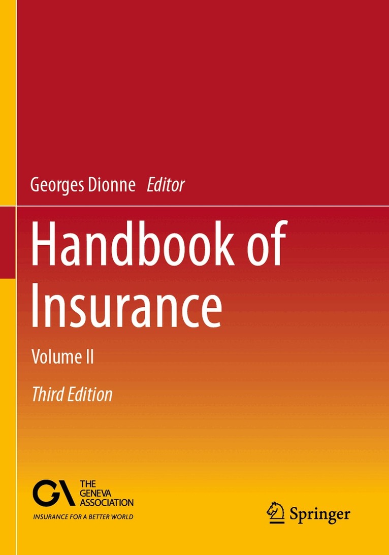 Georges Dionne - Handbook of Insurance, Häftad