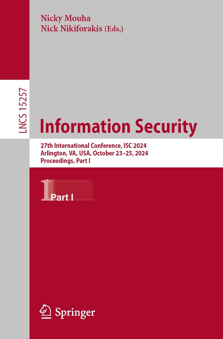 Nicky Mouha, Nick Nikiforakis - Information Security, Häftad