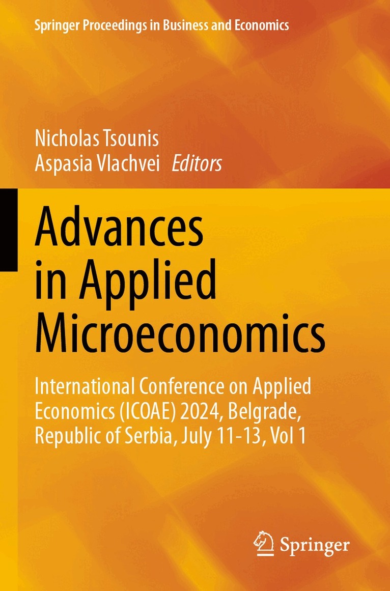 Nicholas Tsounis, Aspasia Vlachvei - Advances in Applied Microeconomics, Häftad