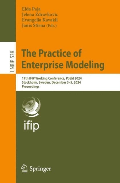 Janis Stirna, Evangelia Kavakli, Jelena Zdravkovic, Elda Paja - Practice of Enterprise Modeling, E-bok
