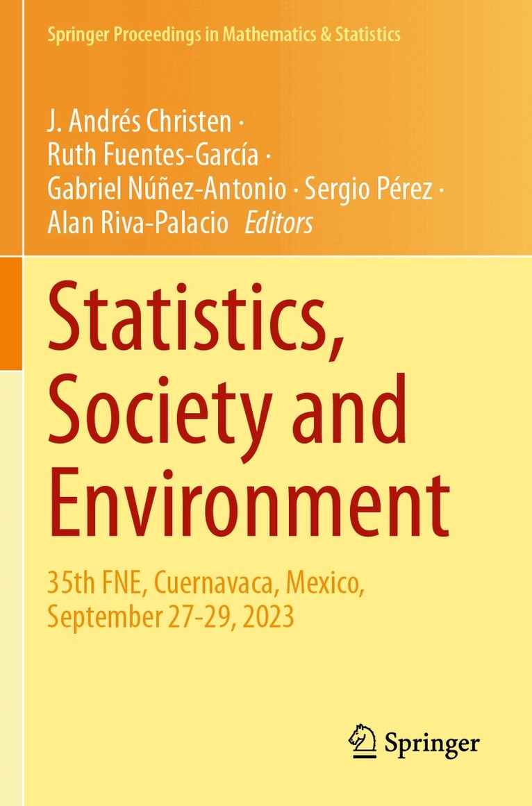 J. Andrés Christen, Ruth Fuentes-García, Gabriel Núñez-Antonio, Sergio Pérez, Alan Riva-Palacio - Statistics, Society and Environment, Häftad