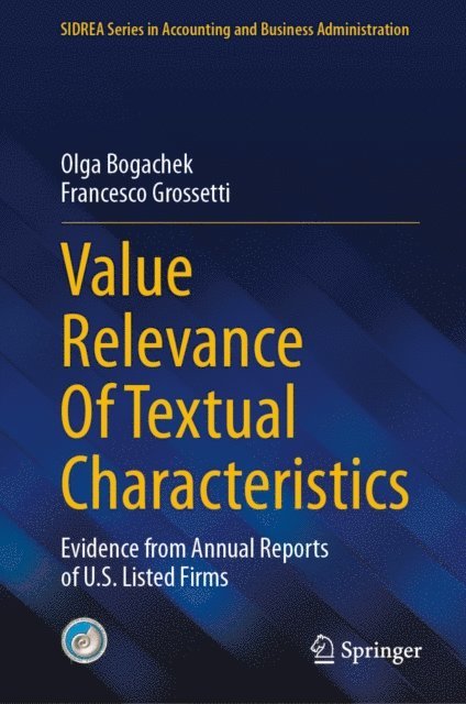 Francesco Grossetti, Olga Bogachek - Value Relevance Of Textual Characteristics, E-bok. Tillgänglighet: Lägg i varukorg