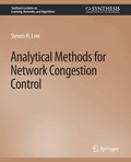 Analytical Methods for Network Congestion Control