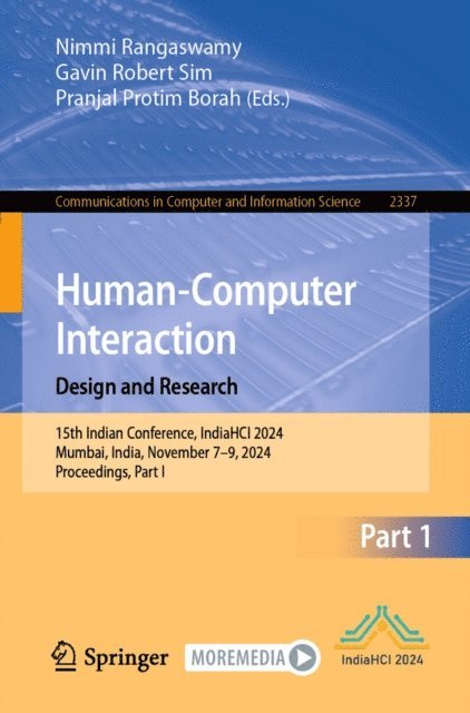Pranjal Protim Borah, Gavin Robert Sim, Nimmi Rangaswamy - Human-Computer Interaction. Design and Research, E-bok