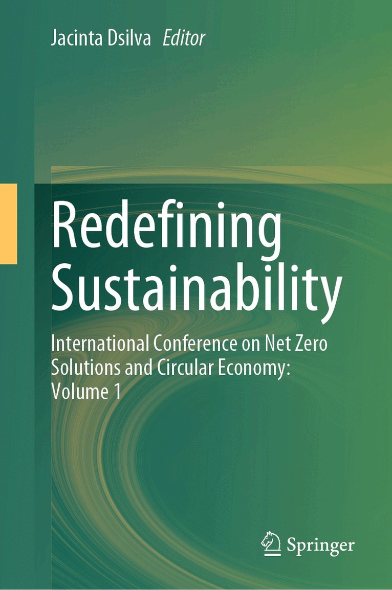 Jacinta Dsilva - Redefining Sustainability, Inbunden