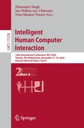 Intelligent Human Computer Interaction