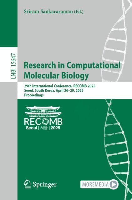 Sriram Sankararaman - Research in Computational Molecular Biology, E-bok