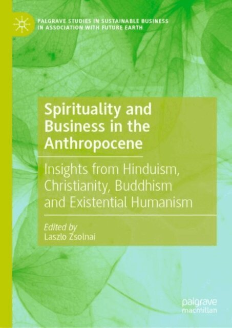 Laszlo Zsolnai - Spirituality and Business in the Anthropocene, E-bok