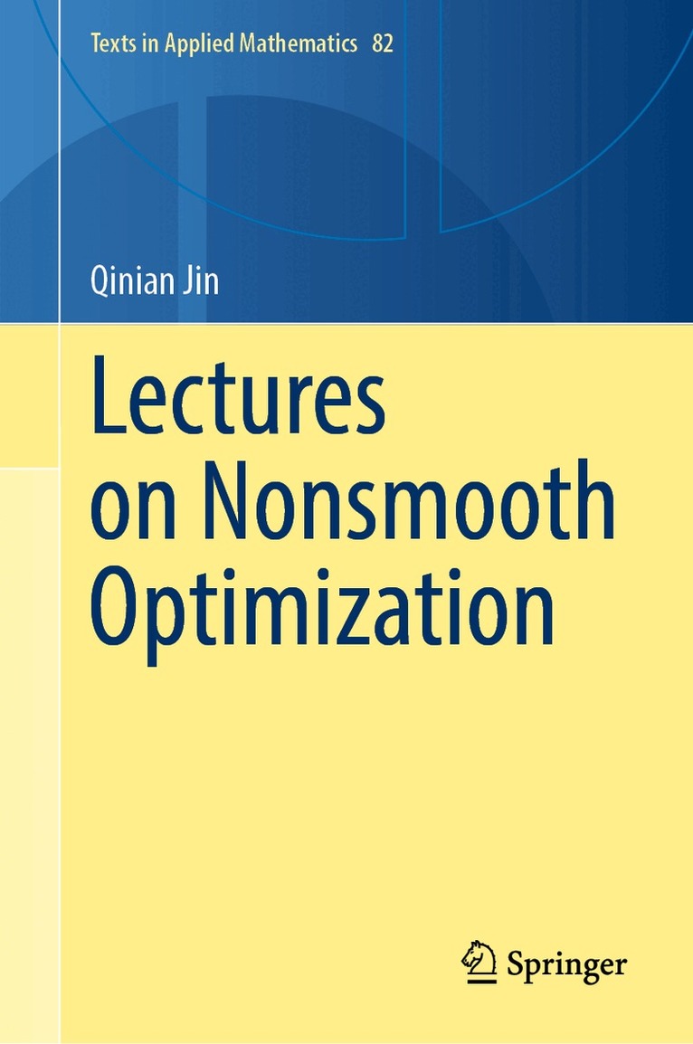 Qinian Jin - Lectures on Nonsmooth Optimization, Inbunden