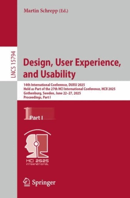 Martin Schrepp - Design, User Experience, and Usability, E-bok