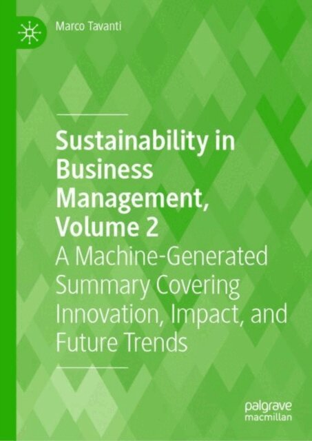 Marco Tavanti - Sustainability in Business Management, Volume 2, E-bok