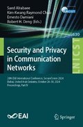 Security and Privacy in Communication Networks