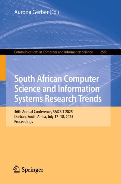 Aurona Gerber - South African Computer Science and Information Systems Research Trends, E-bok
