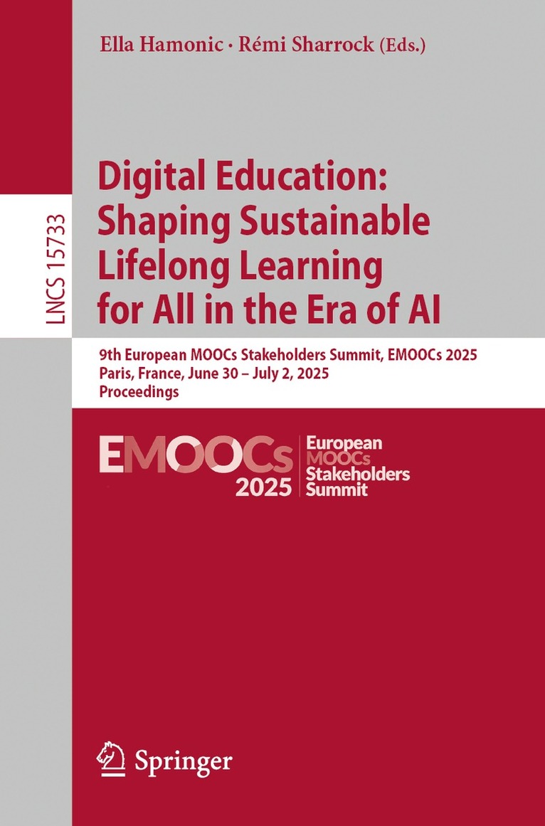 Ella Hamonic, Rémi Sharrock - Digital Education: Shaping Sustainable Lifelong Learning for All in the Era of AI, Häftad