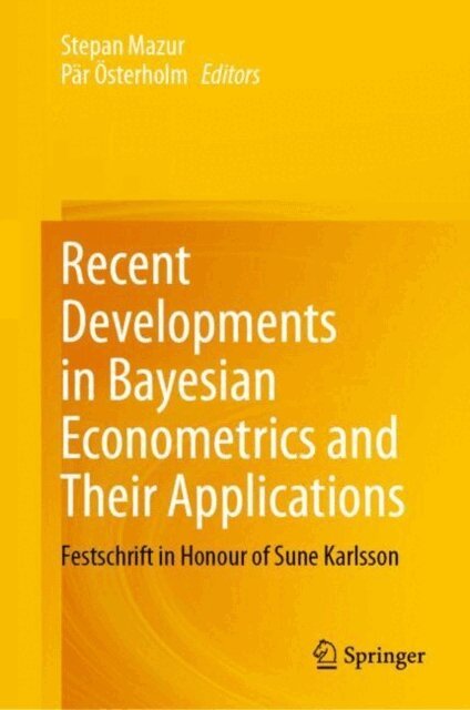Par Osterholm, Stepan Mazur - Recent Developments in Bayesian Econometrics and Their Applications, E-bok