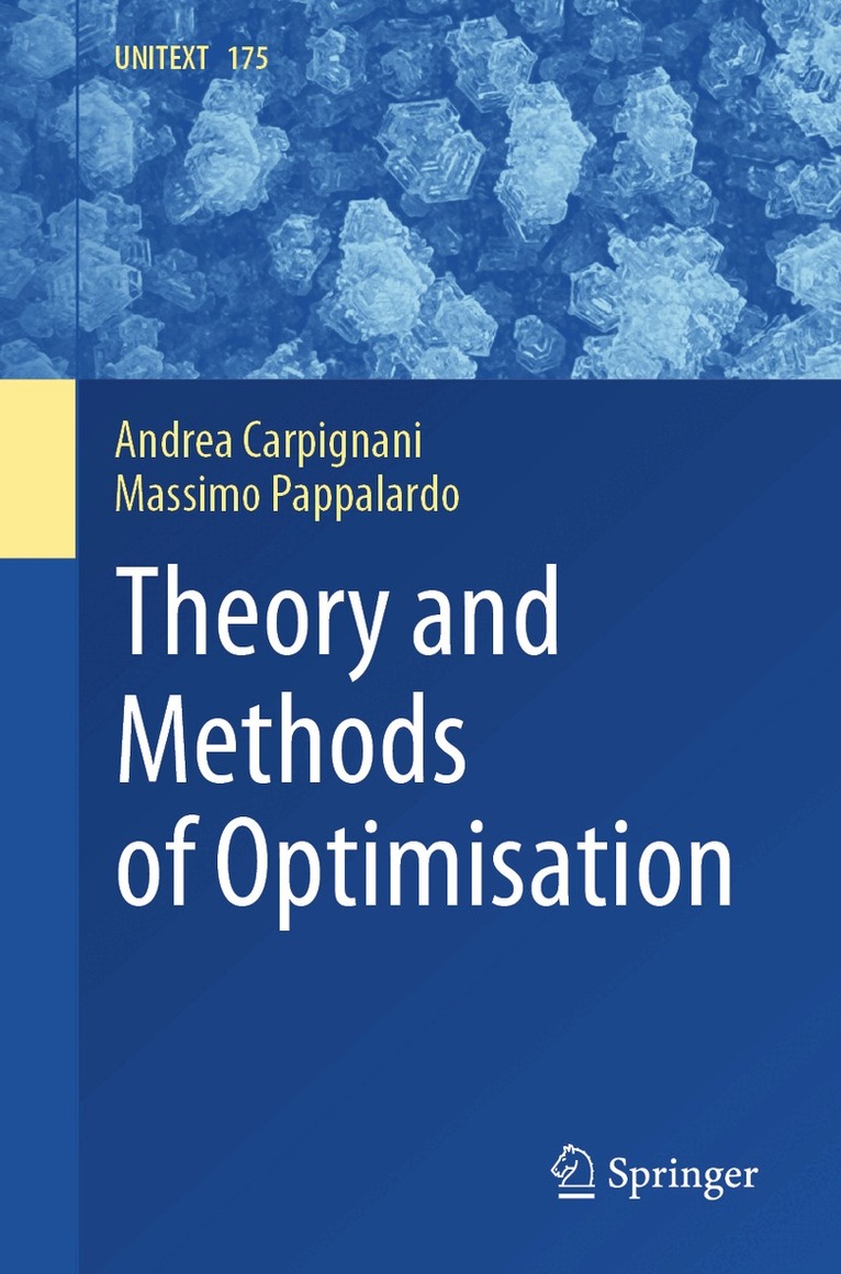 Andrea Carpignani, Massimo Pappalardo - Theory and Methods of Optimisation, Häftad
