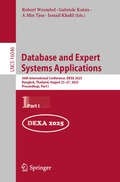 Database and Expert Systems Applications