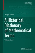 Historical Dictionary of Mathematical Terms