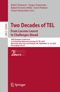 Two Decades of TEL. From Lessons Learnt to Challenges Ahead