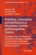 Modelling, Computation and Optimization in Information Systems and Management Sciences