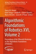 Algorithmic Foundations of Robotics XVI, Volume 2