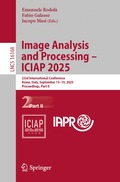 Image Analysis and Processing - ICIAP 2025