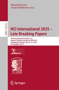 HCI International 2025 - Late Breaking Papers