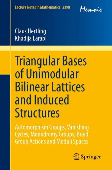 Triangular Bases of Unimodular Bilinear Lattices and Induced Structures