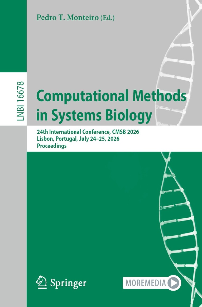 Pedro T. Monteiro - Computational Methods in Systems Biology, Häftad